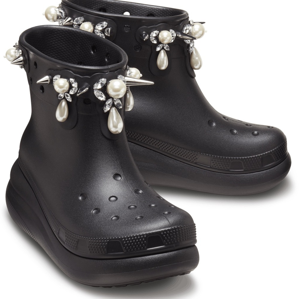 Simone Rocha x Crocs Black Unisex Boots